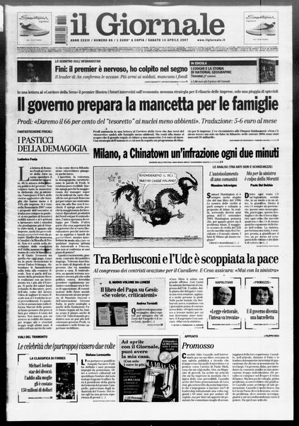 Il giornale : quotidiano del mattino